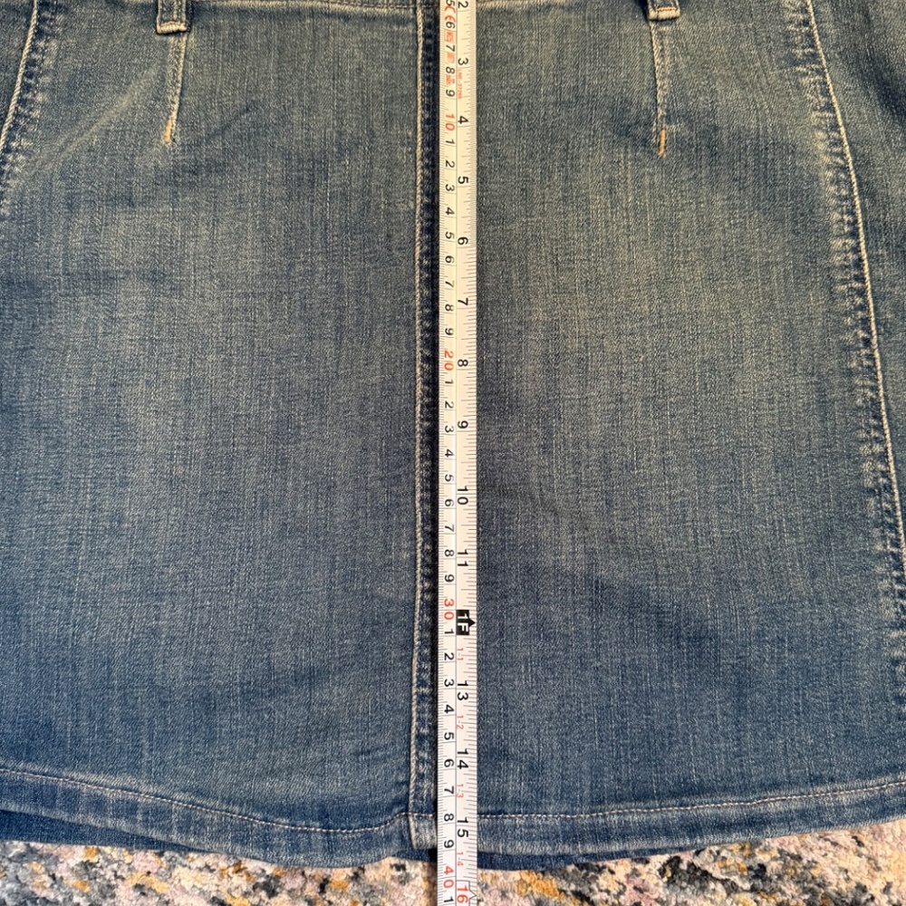 NWOT Free People We the Free Daylight Denim Mini Skirt sz 32 - Picture 8 of 9